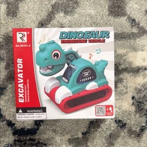 Dinosaur Engineering Vehicle Toy - Green and ed